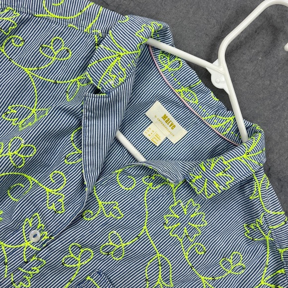 Maeve Tops - Maeve Anthropologie Clarissa Blouse Women's 6 Blue Striped Floral Button Up Top*